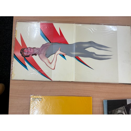 113A - Selection of David Bowie records to include Aladdin sane, space oddity, changes 1 and 2 etc