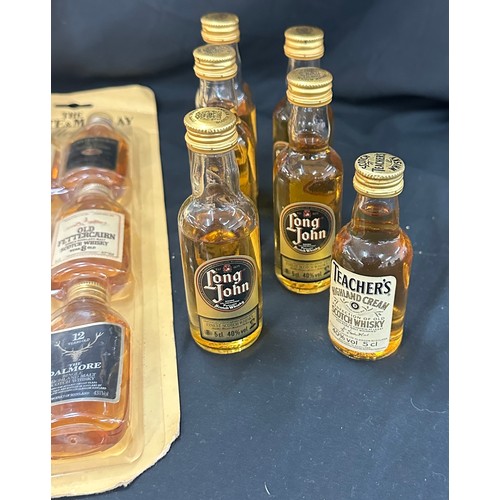 514 - Selection of whisky alcohol to include bells whisky miniatures, bells 75cl bottle etc