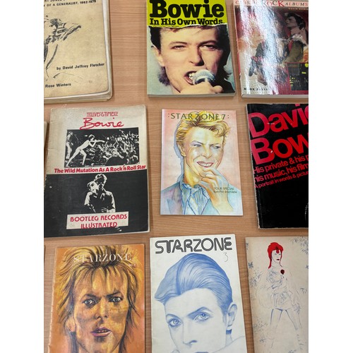 30 - Selection of Rare Bowie Starzone magazines and vintage books etc