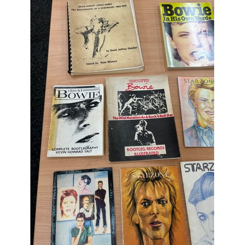 30 - Selection of Rare Bowie Starzone magazines and vintage books etc