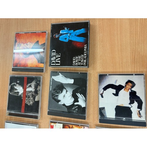 57 - Large selection of David Bowie CDs includes Pin ups, Star dust, diamond dogs etc