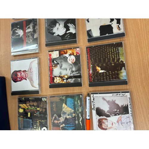 57 - Large selection of David Bowie CDs includes Pin ups, Star dust, diamond dogs etc