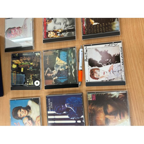 57 - Large selection of David Bowie CDs includes Pin ups, Star dust, diamond dogs etc