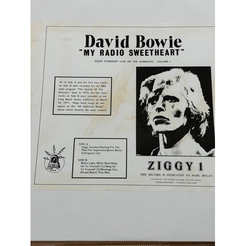 26 - David Bowie limited edition My Radio Sweetheart Ziggy 1 record