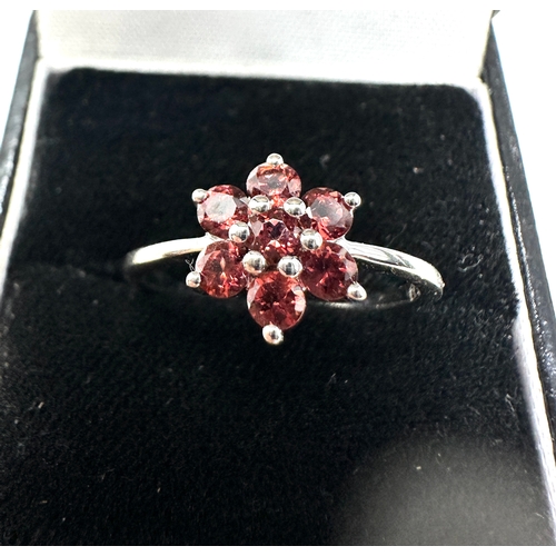 212 - Mozambique Garnet Ring in Sterling Silver 0.97cts with c.o.a