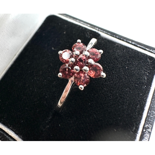 212 - Mozambique Garnet Ring in Sterling Silver 0.97cts with c.o.a