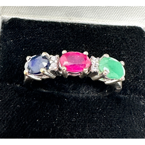 219 - Gemporia Kaleidoscope Gemstones Ring in Sterling Silver 1.82cts with C.O.A