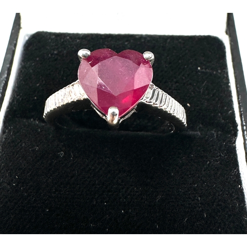 222 - Gemporia Ruby Ring in Sterling Silver 3.31cts
