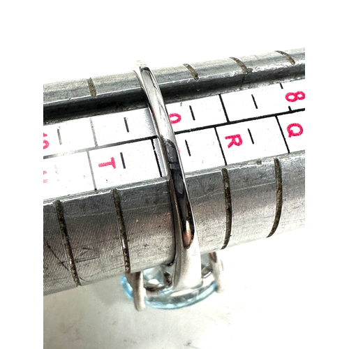 225 - Gemporia Blue Topaz Ring in Sterling Silver 6ct with c.o.a