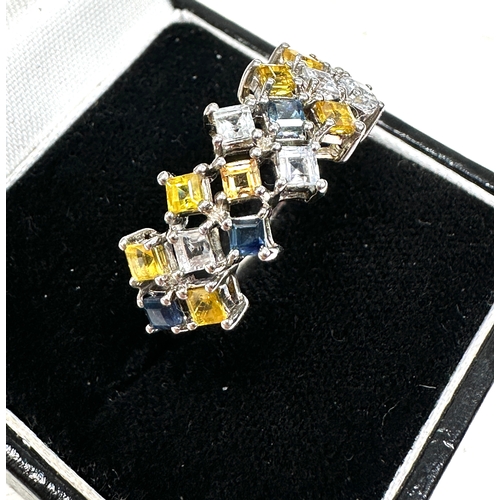 226 - Gemporia Rainbow Sapphire Ring in Sterling Silver 2.04cts with c.o.a