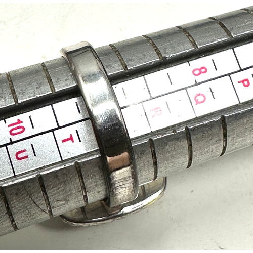 230 - Gemporia Seam Agate Ring in Sterling Silver 11cts with c.o.a