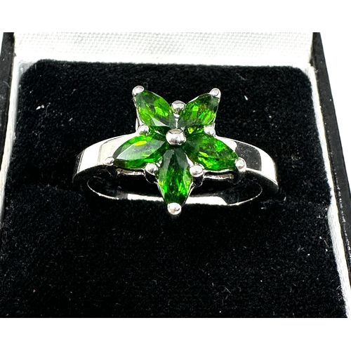 236 - Gemporia Diopside Ring in Sterling Silver 1.38cts