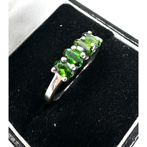 237 - Gemporia Diopside Ring in Sterling Silver 0.95ct with c.o.a