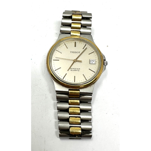 275 - Vintage Tissot seastar quartz gents wristwatch the watch is not ticking possibly needs new battery