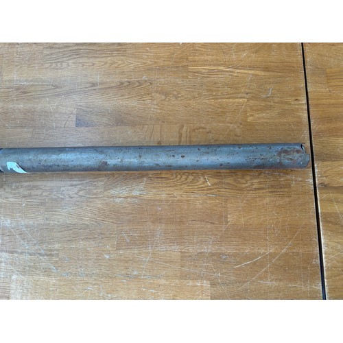 121 - Vintage oil pump, length approximately 38 inches long