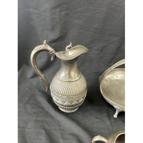 109 - Selection of assorted pewter ware includes Fenton bros sheffield, etc