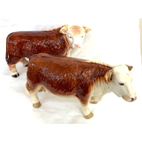 510 - Two Vintage Melba ware cow figures