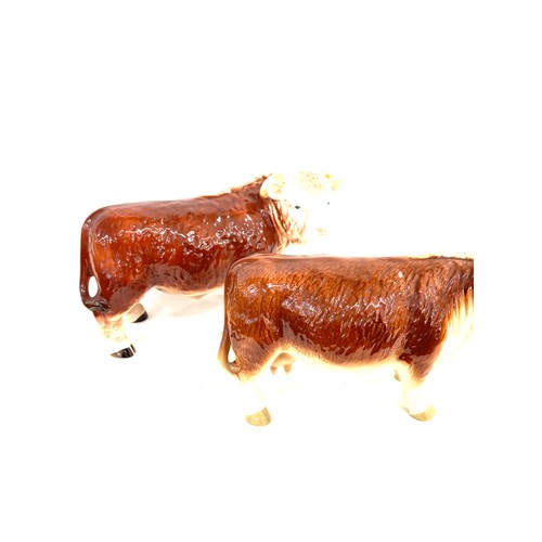 510 - Two Vintage Melba ware cow figures