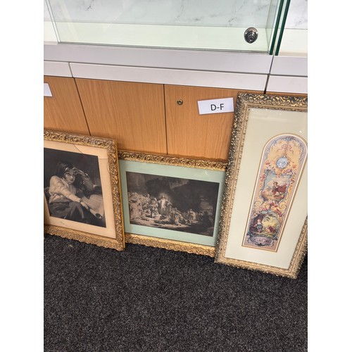 138 - Selection of vintage framed pictures and prints largest measures approximately 29 inches tall 13 inc... 