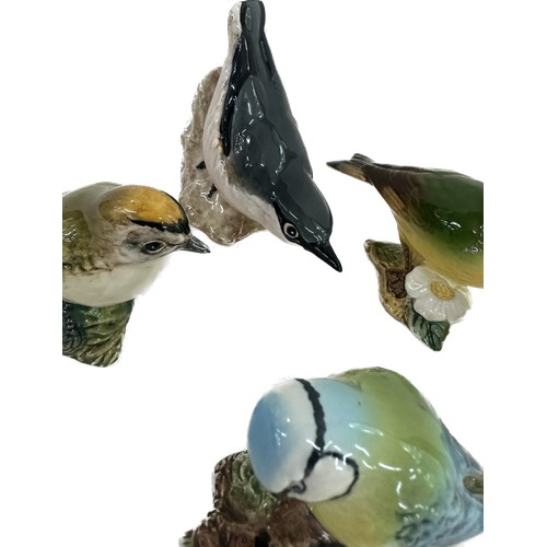 24 - Selection of five Beswick bird ornaments