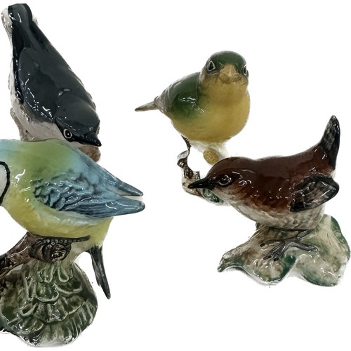 24 - Selection of five Beswick bird ornaments