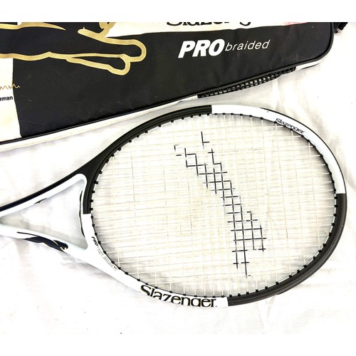 39 - Slazenger Pro Braided Henman 326g tennis racket & case