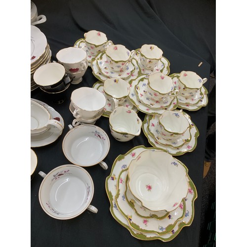 126 - Selection of assorted vintage and later part tea services