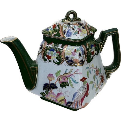 51 - Vintage hand painted Masons tea pot