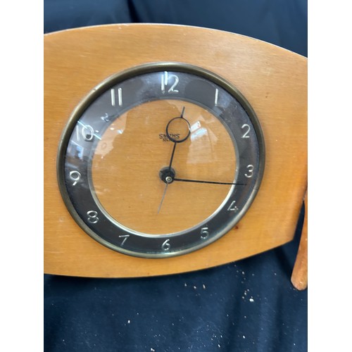 46 - Smiths electric mantel clock, Garrards of London mantel clock , both untested