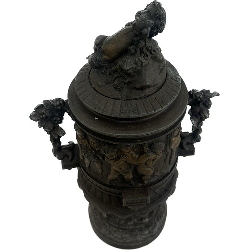 40 - Vintage Napoleon urn overall height approximately 14 inches tall