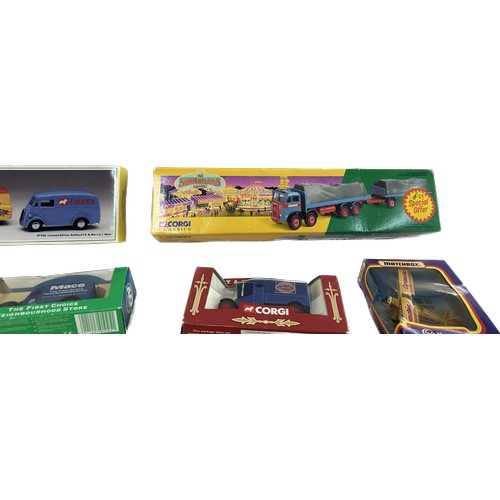 158 - Selection of original boxed die cast vehicles to include Corgi Atkinson 8 wheel rigid truck and trai... 