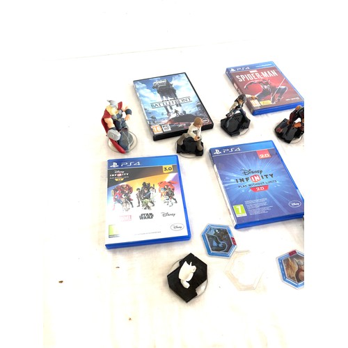 148 - Selection of Play station 4 games includes Spider man, Star wars battle front, star wars infinity et... 