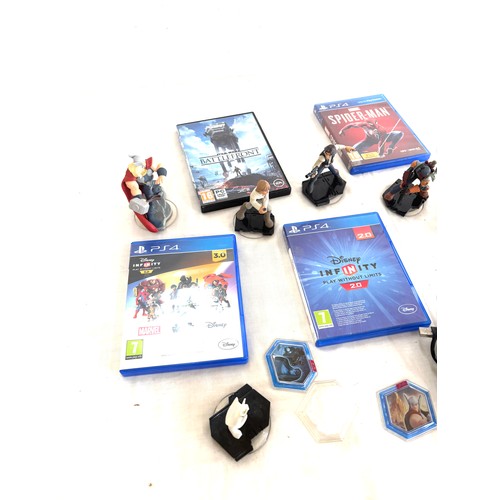 148 - Selection of Play station 4 games includes Spider man, Star wars battle front, star wars infinity et... 