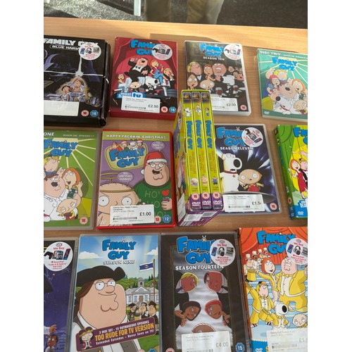 136 - Selection of assorted Family Guy DVDs