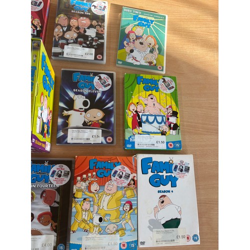 136 - Selection of assorted Family Guy DVDs