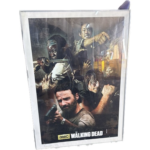 Framed The Walking Dead poster measures approximately 44 inches tall 28 ...