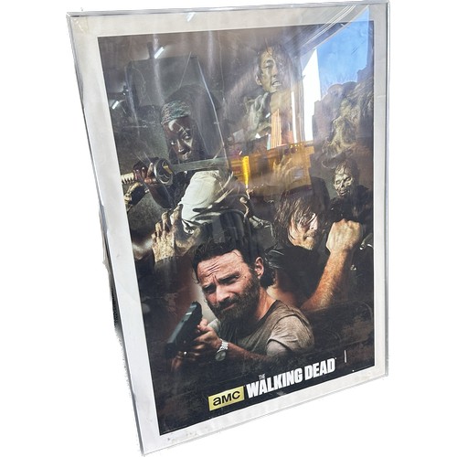 Framed The Walking Dead poster measures approximately 44 inches tall 28 ...