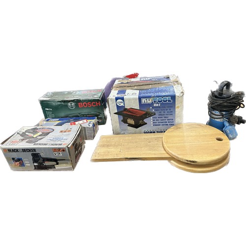 104 - Selection of assorted tools includes Power craft, Table saw etc