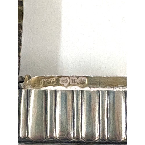 314 - Vintage hallmarked silver vesta case, approximate weight 38g