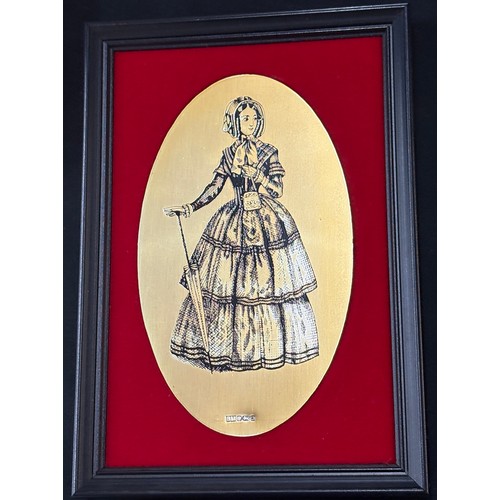 333 - 2 Framed Birmingham Mint finely etched solid silver plaques depicting Victorians