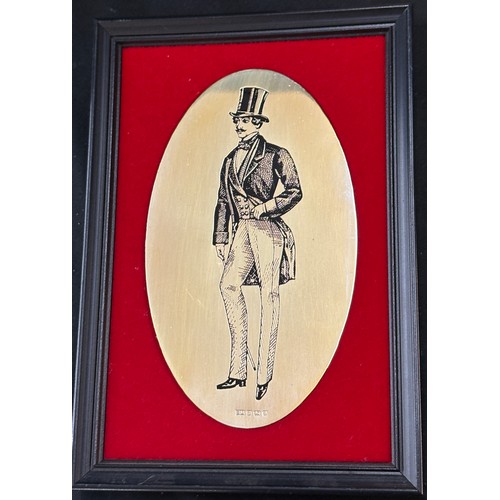 333 - 2 Framed Birmingham Mint finely etched solid silver plaques depicting Victorians