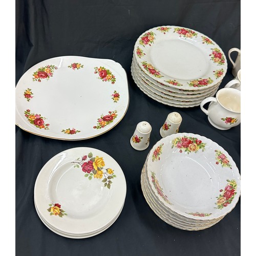 164 - Selection of vintage bone china to include plates, cups, cruet set etc
