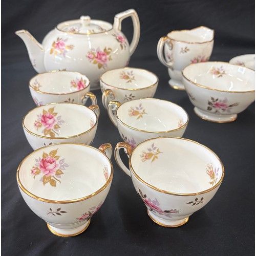 202 - Hammersley complete 6 piece tea set, one sandwich plate has been repaired