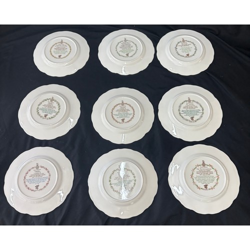 154 - Selection of 9 Royal Doulton Bramley Hedge collectors plates