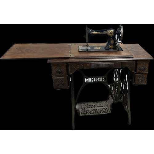 274 - Vintage Singer treddle sewing machine
