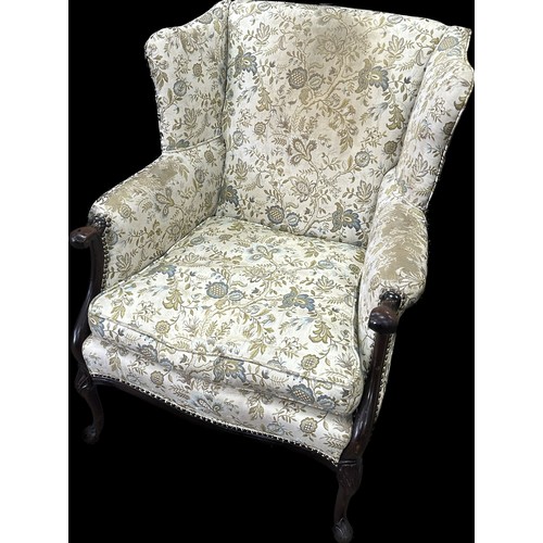 271 - Victorian fire side chair