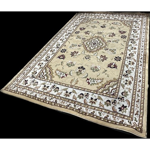234 - Large vintage rug measures approximately 114 inches long x 79 wide