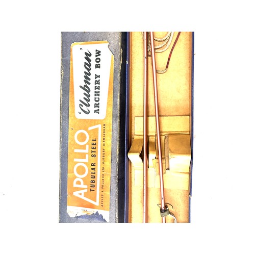 156 - Vintage boxed Apollo Turblar steel clubman archery bow