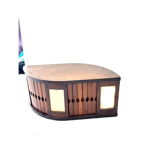 158 - Vintage wooden Photo frame cabinet 8 inches tall 19 inches wide