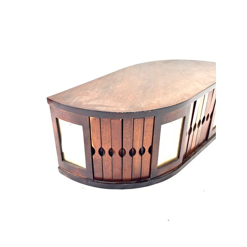 158 - Vintage wooden Photo frame cabinet 8 inches tall 19 inches wide